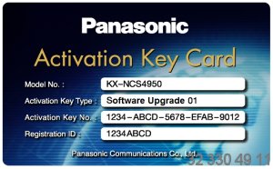  Licencja funkcji rozszerzonych
 Panasonic KX-NCS4950 