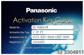  Licencja telefonu VoIP
 Panasonic KX-NSM501 